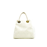 thumbnail Canvas Cannage White Small Soft Lady Dior Shopping Tote GHW - L'UXE LINK