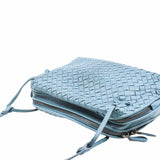 thumbnail NODINI CROSSBODY BAG INTRECCIATO NAPPA SMALL LEATHER BLUE - L'UXE LINK