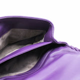 thumbnail shoulder flap bag leather purple - L'UXE LINK