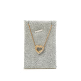 thumbnail Trinity De Cartier Diamond Heart 18K Three Tone Gold Necklace - L'UXE LINK