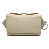 thumbnail small trapeze in patent/suede/ calfskin in light gery phw