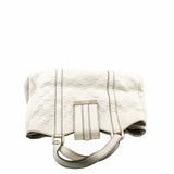 thumbnail tote bag leather white PHW - L'UXE LINK