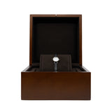 thumbnail 15mm FAUBOURG QUARTZ diamond watch in white dial/leather black band - L'UXE LINK