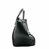 thumbnail TIE KNOT TAILLE MOYENNE CUIR TOTE BAG GREY - L'UXE LINK