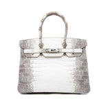 thumbnail Birkin 30 in Crocodile Himalaya Stamp B Phw 2024 - L'UXE LINK
