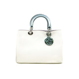 thumbnail medium issimo in white &light purple calfskin leather with strap phw 2015