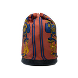 thumbnail Sac Soie Cool 22 Drawstring Silk Backpack Bucket Bag Square Q Stamp - L'UXE LINK