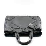 thumbnail Black Cannage Detail Leather Shopper Tote Bag With Pouch PHW - L'UXE LINK