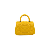 thumbnail coco handle in mini caviar yellow ghw