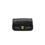 thumbnail 22s mini cf with pearl crush in lambskin black ghw #L2K0XXXX