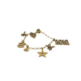 thumbnail Lucky Charm In Gold Plated Metal Bracelet - L'UXE LINK