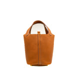 thumbnail Picotin 18 Barenia Faubourg 34 Fauve GHW W Stamp - L'UXE LINK