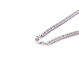 thumbnail Silver Equestre White Leather Necklace Metal Necklace PHW - L'UXE LINK