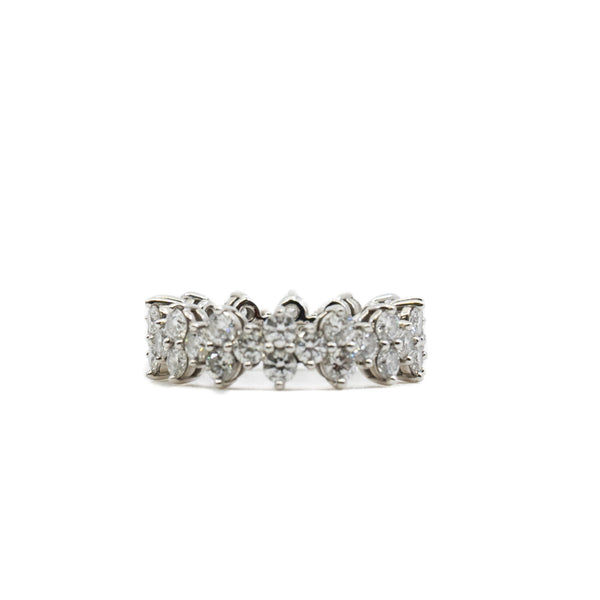 Tiffany & Co. Aria Ring of Diamonds Pt950 Platinum Size 5