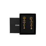 thumbnail CC Drop Gold Plated Metal Earrings - L'UXE LINK