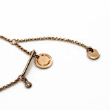 thumbnail ex-libris pandent necklace in 18k rg - L'UXE LINK