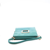 thumbnail crossbody bag in patent lack green ghw - L'UXE LINK