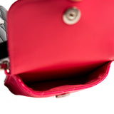 thumbnail Belt In Love Black And Pink In Patent Leather Quilted Double Mini Flap Waist Bag Seri 29 - L'UXE LINK