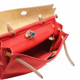 thumbnail herbag 31 fabric orange red phw A stamp - L'UXE LINK