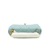 thumbnail 22P Mini Square In Light Blue Lambskin Leather Flap Bag GHW Seri A0E8XXXX - L'UXE LINK