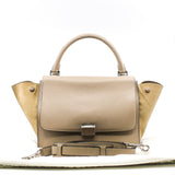 thumbnail Trapeze Bag Medium Leather grey - L'UXE LINK