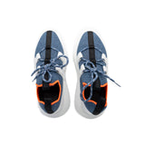 thumbnail duel sneaker in fabric blue/orange#36 - L'UXE LINK