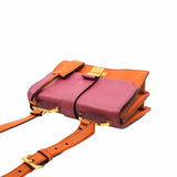thumbnail Madras Bandoliera Bag Fuoco Cielo Goatskin Leather orange mix rose GHW - L'UXE LINK