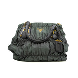 thumbnail Gaufre Nylon Tote Dark Green GHW - L'UXE LINK