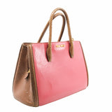 thumbnail tote bag pink mix brown ghw - L'UXE LINK
