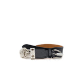 thumbnail black chain with leather wide bracelet rrp2105 - L'UXE LINK