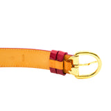 thumbnail Monogram Vernis Leather Belt In Rosepink GHW Size 90 - L'UXE LINK
