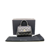 thumbnail 24K mini coco handle with chain in caviar black rghw #NA10XXXX