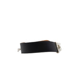 thumbnail black chain with leather wide bracelet rrp2105 - L'UXE LINK