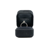 thumbnail wedding ring pt950 platinum and solitaire 0.41ct H color VS2 clarity - L'UXE LINK