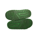 thumbnail Trainer Maxi Sneakers Leather Green/White Size 5 - L'UXE LINK