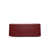 thumbnail kelly 25cm epsom k1 red ghw X stamp - L'UXE LINK