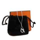 thumbnail finesse Q diamond necklace in 18k wg #22k392xxx - L'UXE LINK
