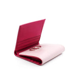thumbnail Mania In Nude Pink/Pink Grained Calfskin Wallet PHW - L'UXE LINK