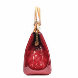 thumbnail BREA HANDBAG MONOGRAM VERNIS MM pink patent - L'UXE LINK