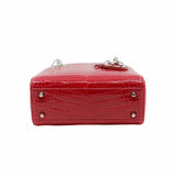 thumbnail dior lady mini crocodile orange red phw - L'UXE LINK