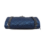 thumbnail flap bag in blue caviar skin - L'UXE LINK