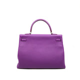 thumbnail kelly 35cm togo purple phw R stamp - L'UXE LINK