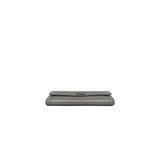 thumbnail leboy long flap wallet in chavron silver ruthenium hw seri22 - L'UXE LINK
