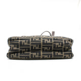 thumbnail Mamma Baguette Shoulder Bag Fabric Brown GHW - L'UXE LINK