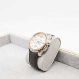thumbnail cartier running car watch in rg crocodile strap - L'UXE LINK