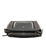 thumbnail fendi shoulder bag with strap in Leather black/ winered phw - L'UXE LINK