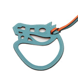 thumbnail charm horse head orange and blue - L'UXE LINK