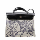 thumbnail herbag 31cm horse blue with black phw D stamp - L'UXE LINK