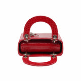 thumbnail dior lady mini crocodile orange red phw - L'UXE LINK