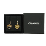 thumbnail heart pandent earring in light ghw - L'UXE LINK